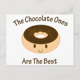 Chocolate Doughnut Postcard