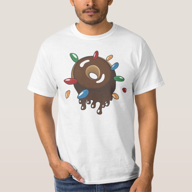 Chocolate Doughnut w/Sprinkles T-Shirt (Front)
