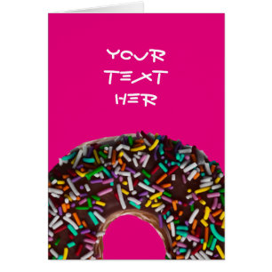 Chocolate Doughnut with colourful sprinkles
