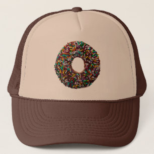 Chocolate Doughnut with colourful sprinkles Trucker Hat