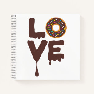 Chocolate Doughnut with Sprinkles Love Journal