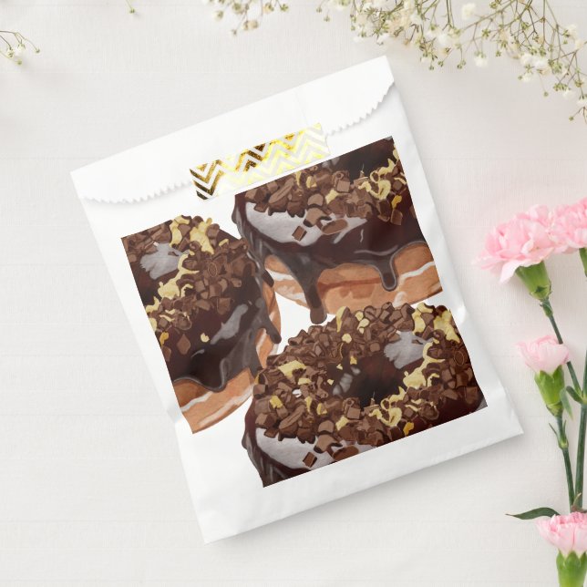 Chocolate doughnuts are delicious. favour bag (Sealed)