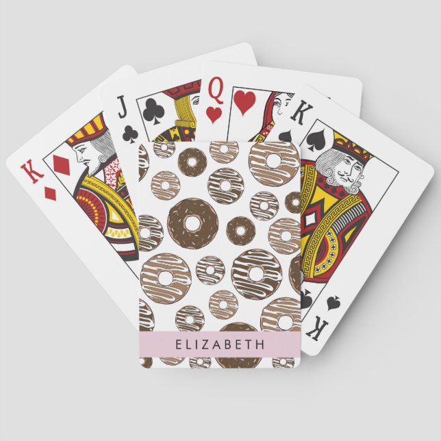 Chocolate Doughnuts, Caramel Doughnuts, Icing, You Playing Cards (Back)