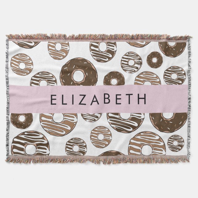 Chocolate Doughnuts, Caramel Doughnuts, Icing, You Throw Blanket (Front)