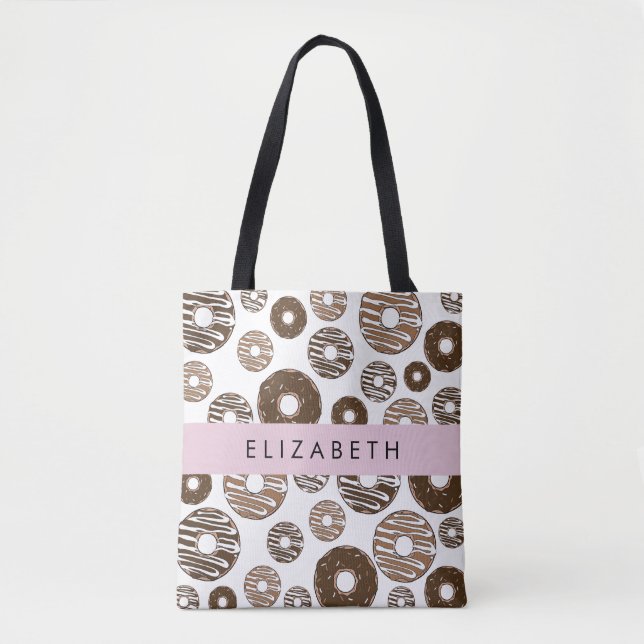 Chocolate Doughnuts, Caramel Doughnuts, Icing, You Tote Bag (Front)