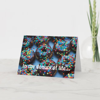 Chocolate Doughnuts with Sprinkles Card