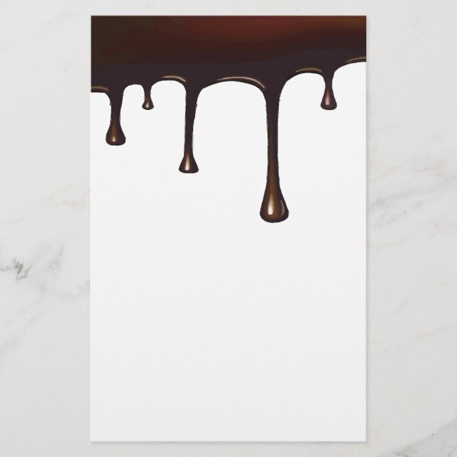 Chocolate Drip Set Stationery (Front)
