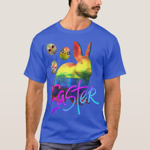 Chocolate Easter Bunny Anime Kawaii Easter Egg Hun T-Shirt
