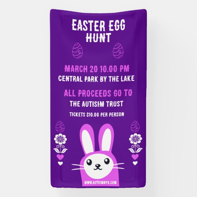 Chocolate Easter Egg Hunt Banner (Vertical)