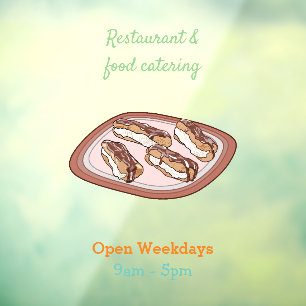 Chocolate eclair cartoon illustration