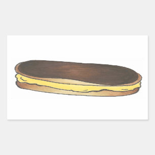 Chocolate Eclair Pastry Dessert Food Stickers