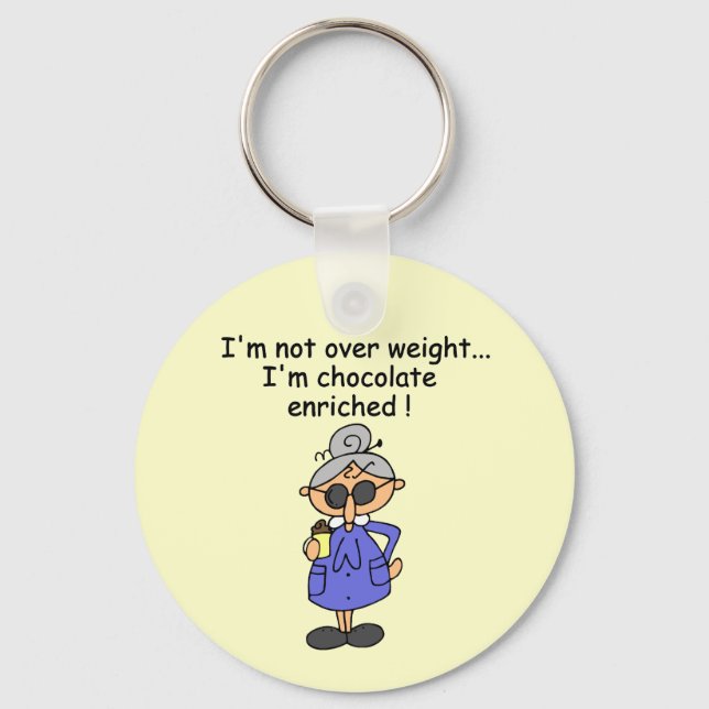 Chocolate Enriched Humour Key Ring (Front)