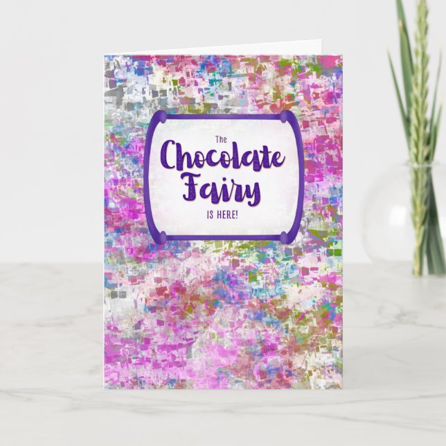 Chocolate Fairy – Thinking of You / Get Well Card (Front)