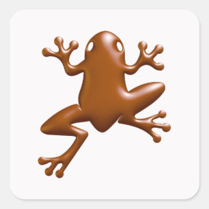 Chocolate Frog Square Sticker