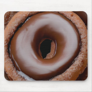 Chocolate Frosted Doughnut Mouse Pad