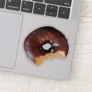 Chocolate Frosted Yellow Cake Doughnut Photography