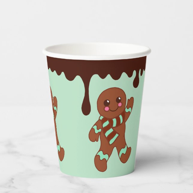 Chocolate Gingerbread Paper Cups  (Back)