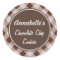 Chocolate Gingham Kitchen Stickers