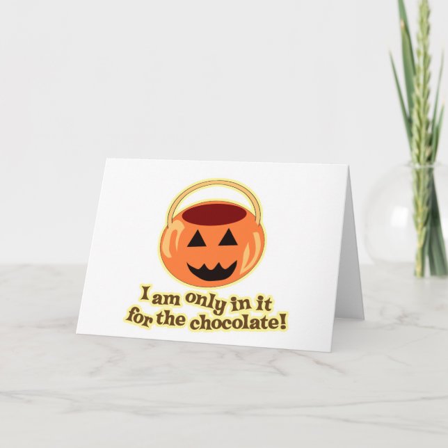 Chocolate Halloween Card (Front)