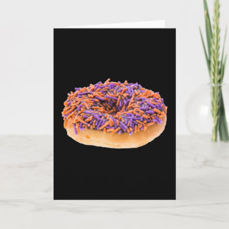 Chocolate Halloween Doughnut Card