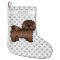 Chocolate Havanese Cute Cartoon Dog & Name