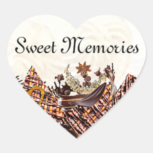 CHOCOLATE HEART STICKER