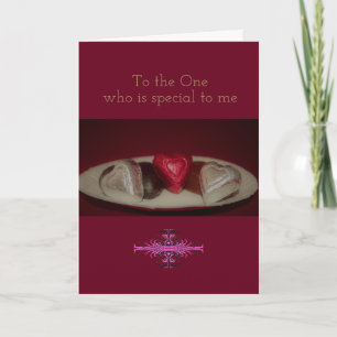 Chocolate Hearts Holiday Card