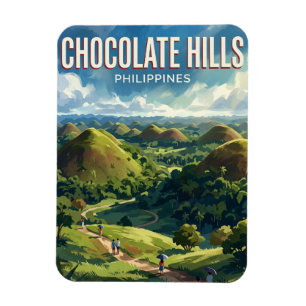 Chocolate Hills Philippines Magnet