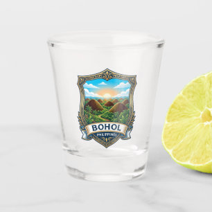 Chocolate Hills Philippines Shot Glass