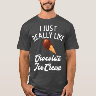 Chocolate Ice Cream Apparel  Unique Ice Cream T-Shirt