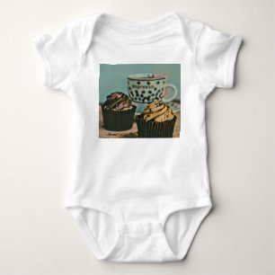 Chocolate ice cream baby bodysuit