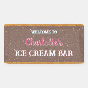 Chocolate Ice Cream Banner