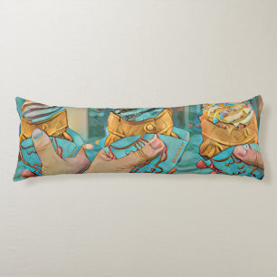 Chocolate ice cream body cushion