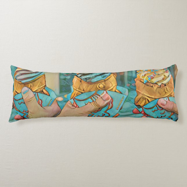Chocolate ice cream body cushion (Front)