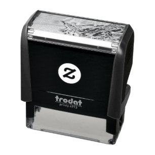 Chocolate ice cream cake self-inking stamp