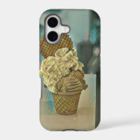 Chocolate ice cream cone