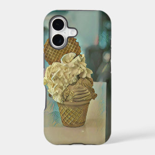 Chocolate ice cream cone