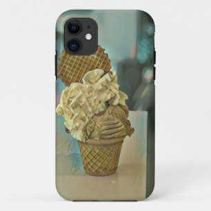 Chocolate ice cream cone iPhone 11 case