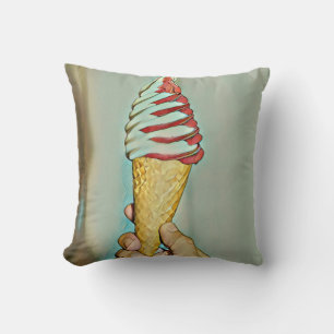 Chocolate ice cream cushion