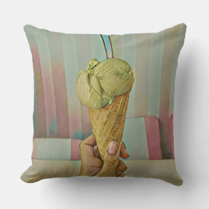 Chocolate ice cream cushion