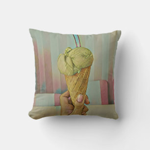 Chocolate ice cream cushion