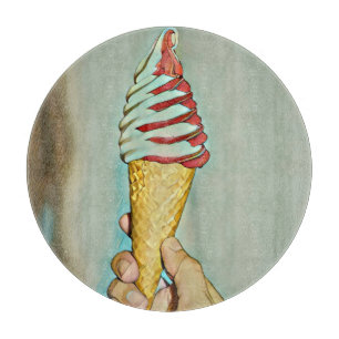 Chocolate ice cream cutting board