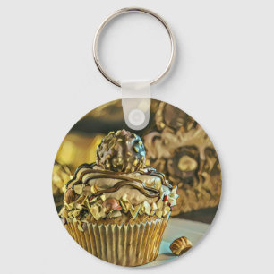 Chocolate ice cream for chocolate lovers key ring