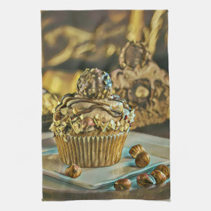 Chocolate ice cream for chocolate lovers tea towel