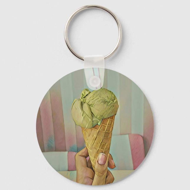 Chocolate ice cream key ring (Front)
