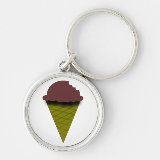 Chocolate Ice Cream Keychain (Front)