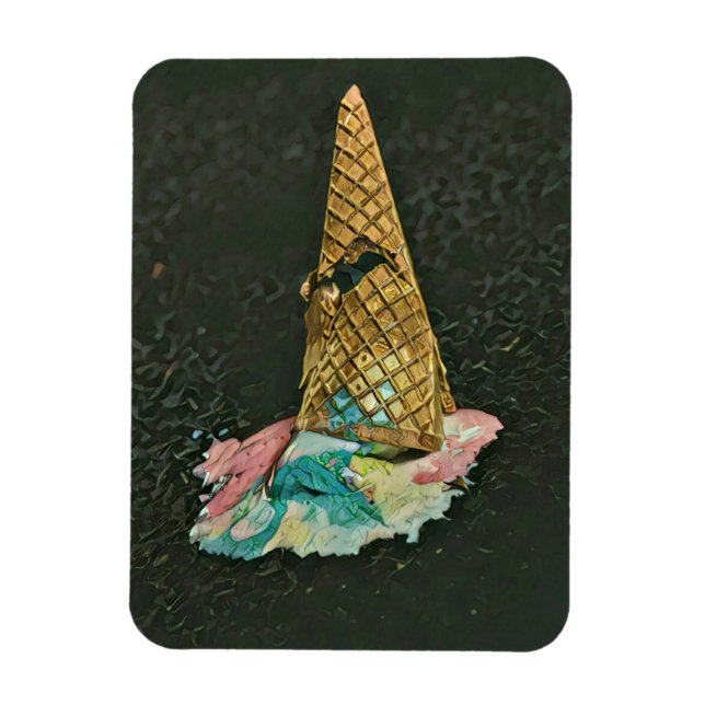 Chocolate ice cream lover gift magnet (Vertical)