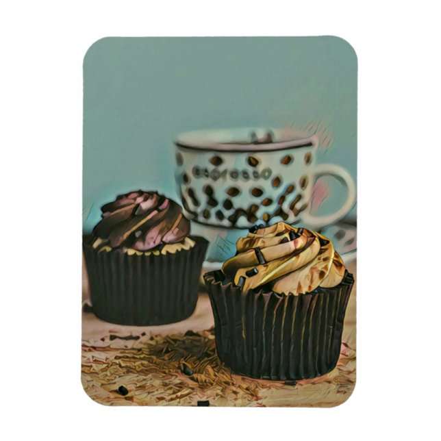 Chocolate ice cream magnet (Vertical)