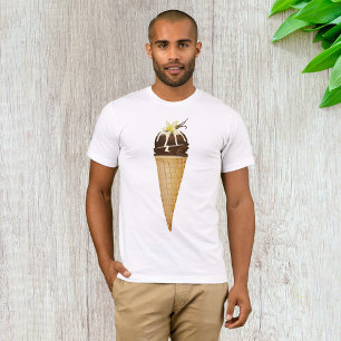 Chocolate Ice Cream Mens T-Shirt