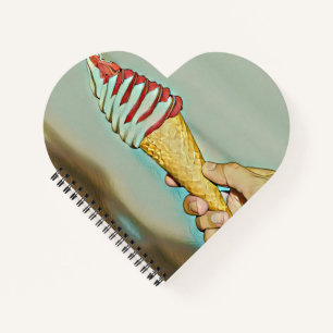 Chocolate ice cream notebook